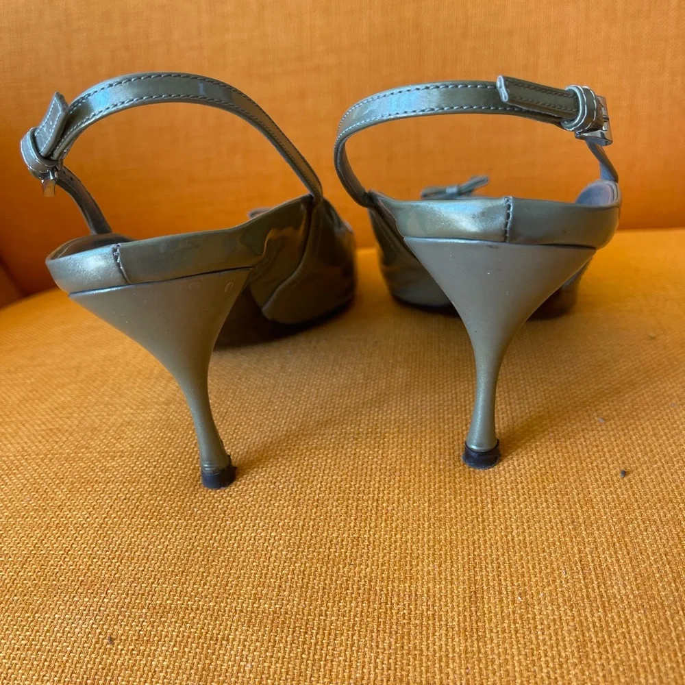 Vintage PRADA Gray kitten HEELS๐HP - Picture 6 of 8